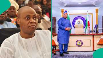 "This is why I dance": Governor Adeleke reacts to Davido's dad's power plant thanksgiving video