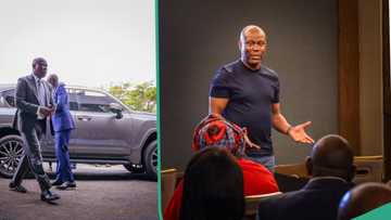 "Such a good man": Video of Herbert Wigwe chatting sweetly with schoolchildren emerges online