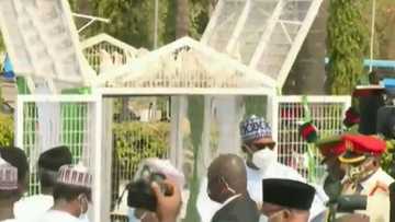 Tantabarun da Buhari ya saki a bikin ranar tunawa da Sojoji sun ki tashi (Bidiyo)