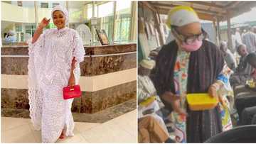 Mercy Aigbe receives wild applause from Nigerians as she feeds the less privileged