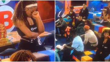 BBNaija Level Up: Phynna gets emotional as she faces possible eviction alongside 4 others, fans react