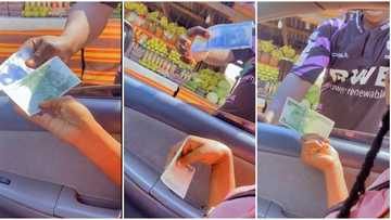 "I no dey collect": Fruit seller rejects CBN's new naira notes from customer, video of his action goes viral