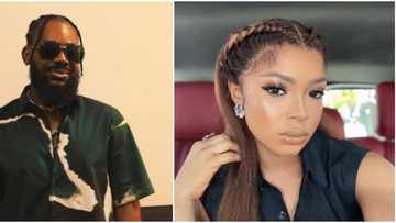 Let Simi catch you: Hilarious reactions as Adekunle Gold stares with surprise at Liquorose after meeting her