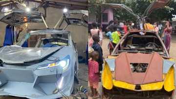 Hazikin yaro mai shekaru 18 ya kera mota siffar Lamborghini (Hoto)