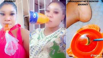 "I drank plenty red oil": Pregnant woman with extraordinary craving shares video on TikTok