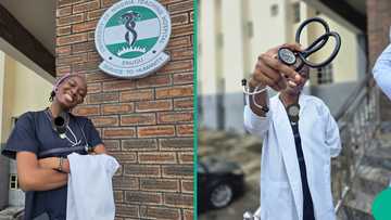 Nigerian lady bags BDS degree after satisfying her examiners, posts celebratory photos online