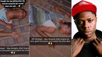 Mohbad's female fan falls to the ground, rolls in tears after hearing singer's death, video trends