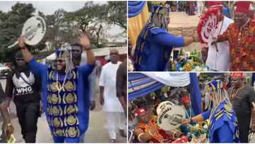 Whitemoney bags chieftaincy title in Lagos, video of big party thrown to celebrate him trends, fans gush