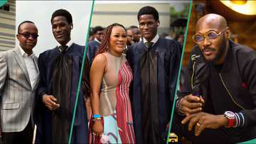 2baba missing as Sunmbo Adeoye and husband, David attend second son, Zion Idibia’s Matriculation ceremony