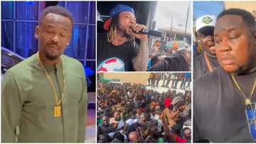 Jubilation as massive crowd welcomes Zubby Michael and Cubana Chiefpriest in Alaba International Market