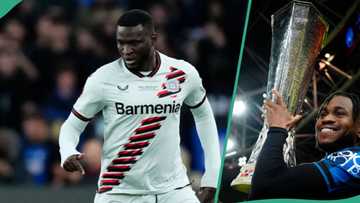 Victor Boniface finally reacts to heartbreaking Europa trophy defeat to Atlanta’s Ademola Lookman