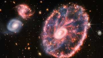 Webb telescope captures colourful Cartwheel Galaxy