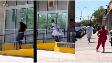 "What is he hiding?" Sick man leaves hospital bed, pursues his woman who took his phone, video goes viral