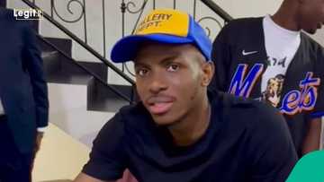 "I've never eaten my native soup": Victor Osimhen informs Daddy Freeze during visit, video