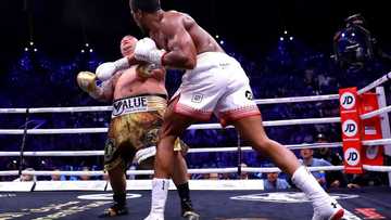 Shugaba Buhari ya taya shagon dan dambe, Anthony Joshua, murna