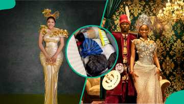 Oversabi Aunty Toyin Abraham storms Tanzania with box-filled goodies for Priscilla, packs Naija food