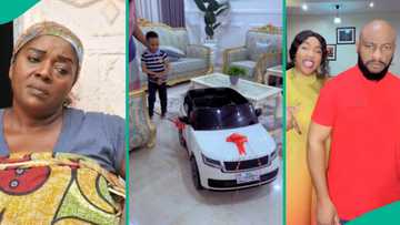 Rita Edochie reacts to Yul Edochie and Judy Austin's Range Rover gift to son, throws shades