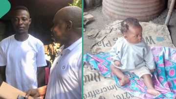 Mechanic who takes his 7-month-old baby to workshop receives N285,000 donation from Nigerians
