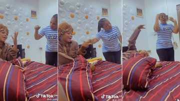 "She is jealous of my wife": Man shares video of mother tackling his woman in matrimonial home, funny video trends