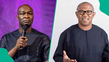 Apostle Joshua Selman introduces Peter Obi at Koinonia service in Abuja; crowd erupts in viral video