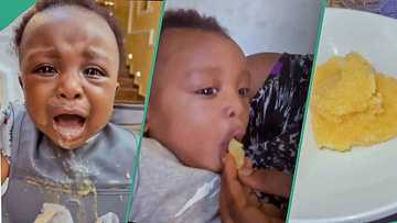 Mum worried over son who eats only eba without soup, says he rejects all baby foods