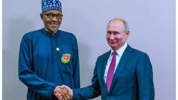 Shugaba Buhari ya gana da shugaban kasar Rasha, Vladimir Putin (Hotuna)