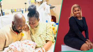 Actress Yinka Solomon, hubby finally welcome first baby: "Our hearts are filled with joy"