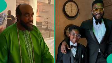 Actor Chidi Mokeme’s son confronts him over fake $100 note prank: "Do you think I have peanut brain?"