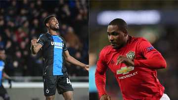 Revealed: What Emmanuel Dennis told Ighalo at full-time after Club Brugge draw with Man Utd (video)