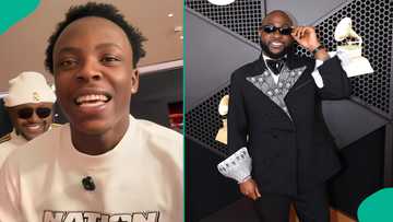 Davrel apologises after viral video shows him disrespecting Davido at Israel DMW's father's burial