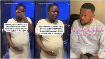 "I know how it feels": Pregnant woman cries over corn & pear at midnight, tells her husband to buy for her