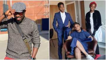"I'm crying a little": Timi Dakolo full of pride, shares video of kids showing off their beautiful voices