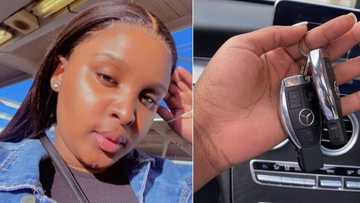 Young lady becomes owner of Mercedes Benz, happily shares photo online, people react