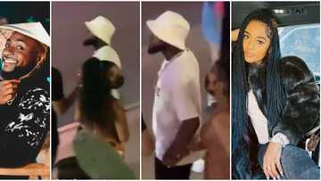 Video captures Davido in public with alleged American girlfriend Mya Yafai
