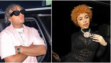 "This one pass your power o": Fans warn singer Crayon as he shoots his shot at American rapper Ice Spice