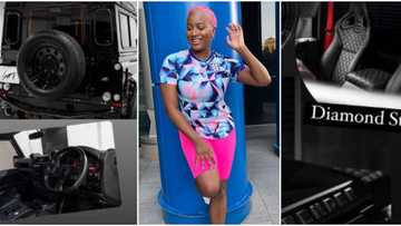Cuppy confirms her new whip is not for small girls, shows off the cool interior with diamond stitching & more