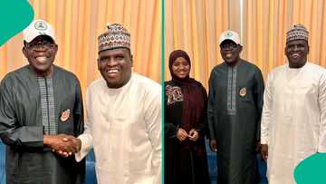 Rarara da amaryarsa sun sanya labule da Tinubu, an ji abin da suka tattauna