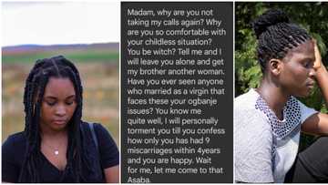 "I feel bad for her": Childless woman cries over text message her husband's sister sent her, the SMS leaks