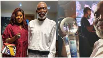 Pale-looking veteran actor Olu Jacobs attends Afriff with wife Joke Silva, wins lifetime achievement award