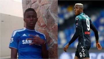 Throwback picture of Super Eagles star praying for wealth surfaces online as he now earns 2.3bn yearly