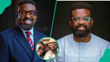 Kunle Afolayan melts hearts as his kids shower him with love in adorable family video