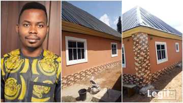 Son who vowed to build mum house after wind blew off their roof fulfils promise, shares photos of new home