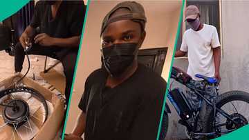 From scrap to machine: Nigerian man transforms old bicycle to electric bike in trending video