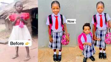 "She is good": Lady takes good care of her housemaid, puts her in the same school with her children