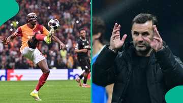 Galatasaray coach Okan Buruk hails Victor Osimhen as key player during dramatic victory vs Juventus, video