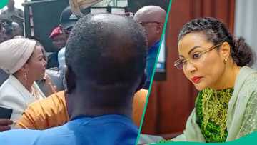 Abu ya girma: An fara harbe harbe da masu zanga zanga suka tare Ministar Tinubu a Abuja