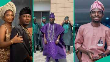 Skit maker Kamo State weds in Lagos, Erekere spotted among groomsmen in colourful videos