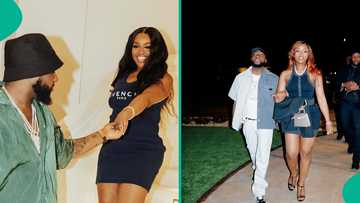 Davido, wife, step out for 5ive's after party in New York, fans drool over Chioma's look: “Adorable”