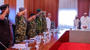 Yanzu-yanzu: Buhari ya shiga ganawar sirri da hafsoshin tsaro