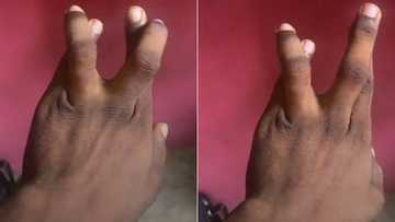 "Drop your account number if you fit do am": Rich Nigerian man starts a challenge on TikTok, displays twisted fingers